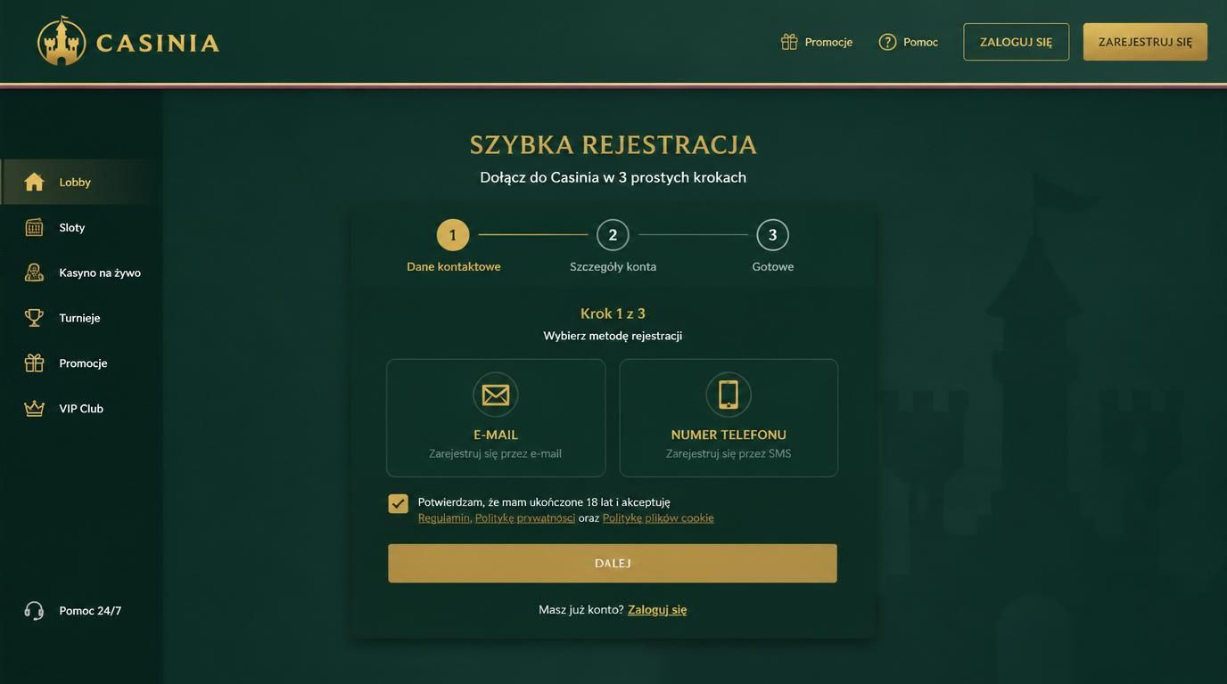 Szybka i przejrzysta rejestracja krok po kroku